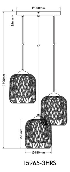 ZÁVĚSNÉ SVÍTIDLO, 39,4/150 cm Globo - Online Only svítidla, Online Only