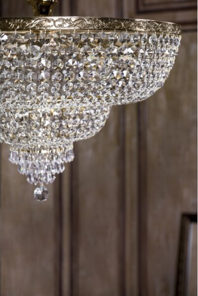 Maytoni DIA891-CL-14-G - Přisazený lustr PALACE 14xE27/60W/230V