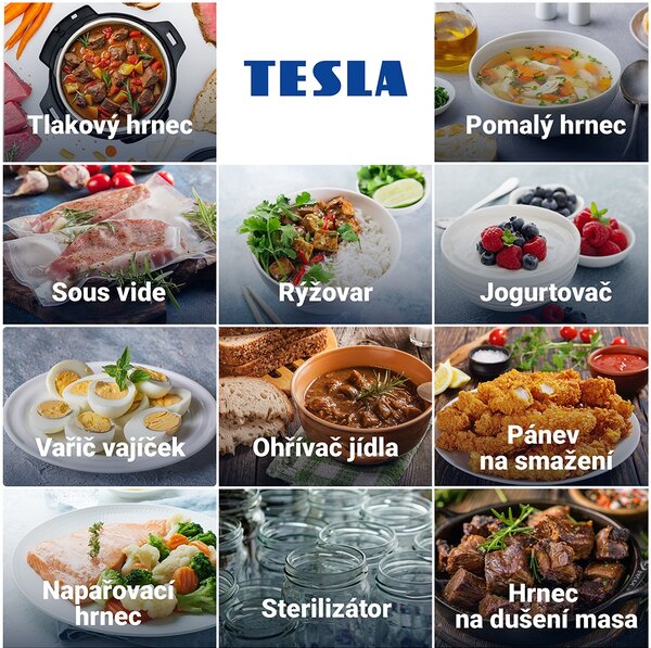 TESLA EliteCook K70 WiFi - multifunkční elektrický tlakový hrnec