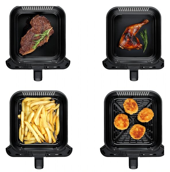 TESLA AirCook DualZone Q670 XXL - multifunkční duální digitální horkovzdušná fritéza