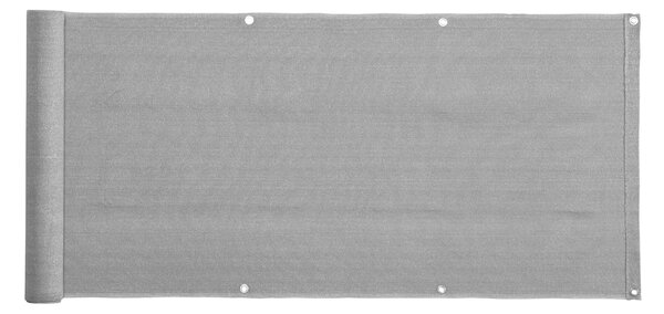 Livarno® Balkonová clona, 600 x 75 cm / Stínicí clona na plot, 500 x 100 cm (balkonová zástěna, 600 x 75 cm, světle šedá) (100400948001)