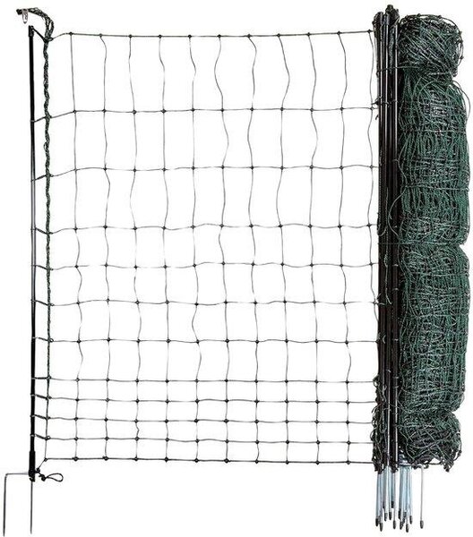Plotové brány pro psy - Oplocení zahrady - Ochrana zvířat - Bez elektrického napájení - 50 m x 120 cm - Zelená barva