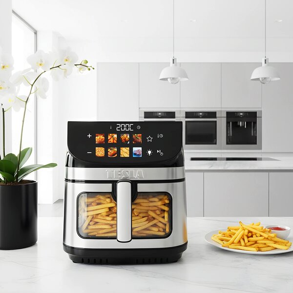 TESLA AirCook DualHeat QD73 XXL - multifunkční digitální horkovzdušná fritéza