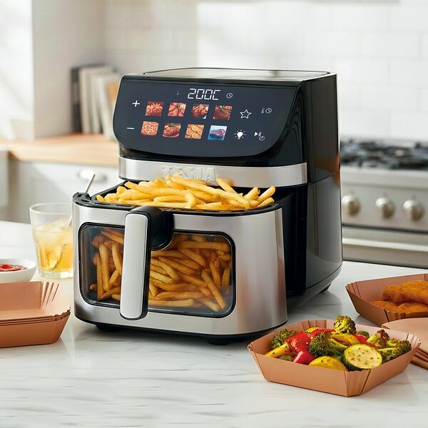 TESLA AirCook DualHeat QD73 XXL - multifunkční digitální horkovzdušná fritéza