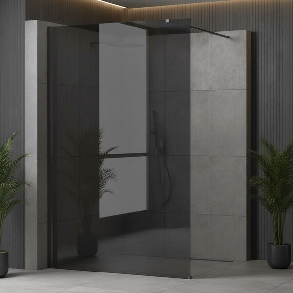 Sprchová zástěna Rea Flexi Grey / Titan 80