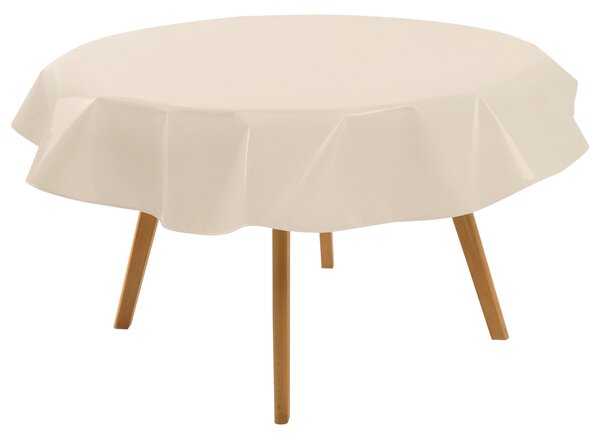 Livarno® Omyvatelný ubrus (kulatý, Ø 160 cm, béžová) (100401209001)