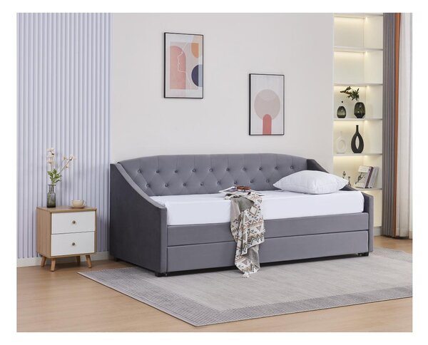 Rozkládací postel 90 cm Asesorar (šedá)