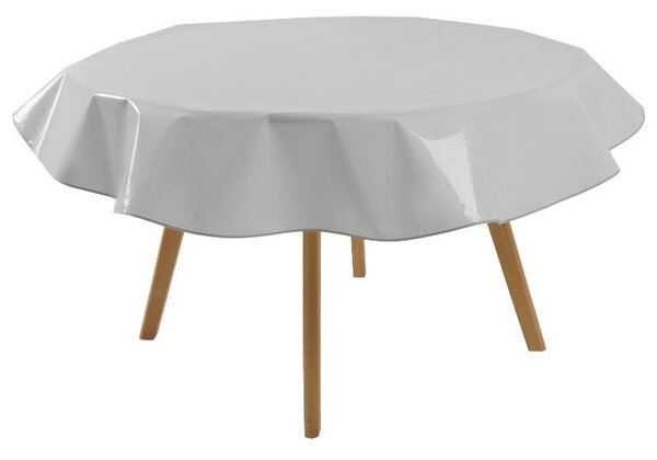 Livarno® Omyvatelný ubrus (kulatý, Ø 160 cm, šedá) (100401209007)