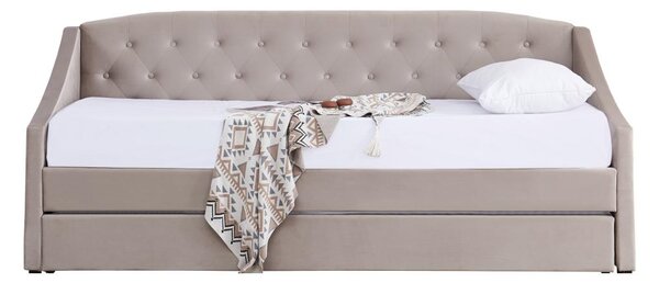 Rozkládací postel 90 cm Asesorar (hnědošedá)