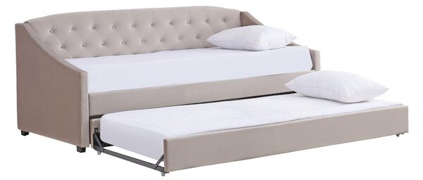 Rozkládací postel 90 cm Asesorar (hnědošedá)