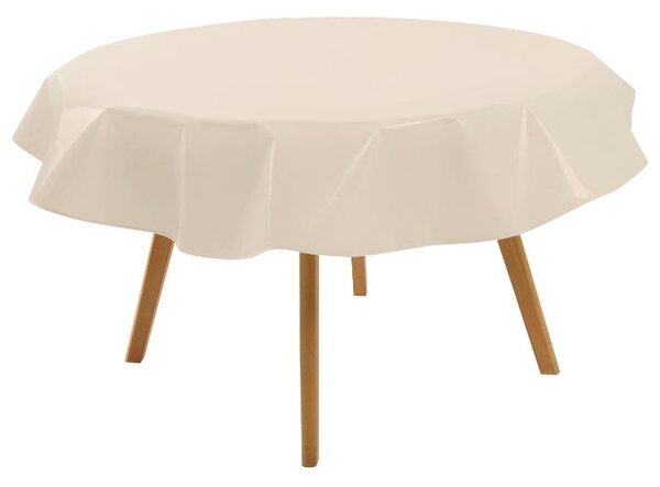 Livarno® Omyvatelný ubrus (kulatý, Ø 160 cm, béžová) (100401209001)