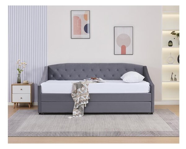 Rozkládací postel 90 cm Asesorar (šedá)