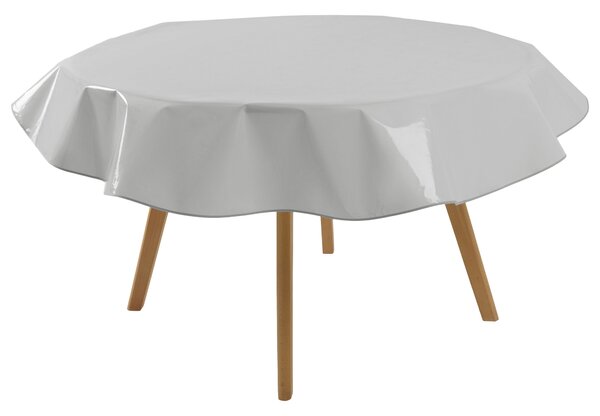 Livarno® Omyvatelný ubrus (kulatý, Ø 160 cm, šedá) (100401209007)