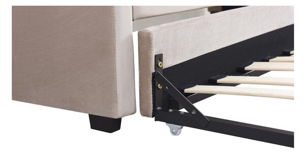 Rozkládací postel 90 cm Asesorar (hnědošedá)