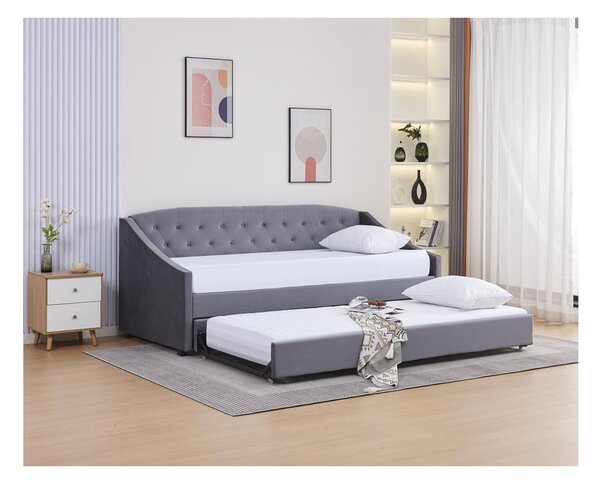 Rozkládací postel 90 cm Asesorar (šedá)