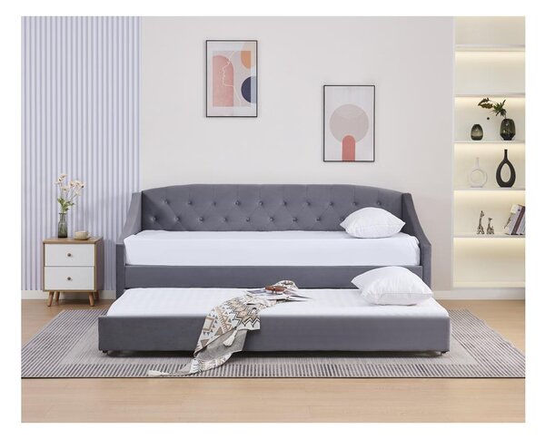 Rozkládací postel 90 cm Asesorar (šedá)