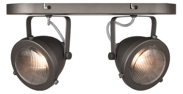 Bodové osvětlení Spot Moto led - pálená ocel - kov - 2 světla