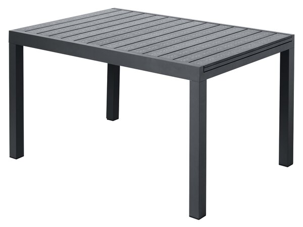 Livarno® Hliníkový rozkládací stůl Miami, 140–200 x 90 cm, antracitová (100401356)