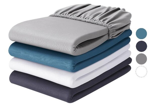 Livarno® Žerzejové napínací prostěradlo, 180–200 x 200 cm (100404578)