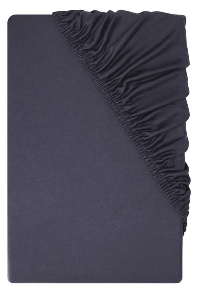 Livarno® Žerzejové napínací prostěradlo, 90–100 x 200 cm (tmavě modrá) (100404525001)
