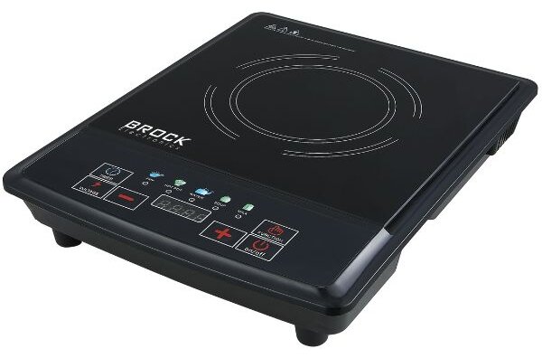 Elektrický indukční vařič Brock, 1 plotýnka 25cm, 2000W, digitální, barevné ikony