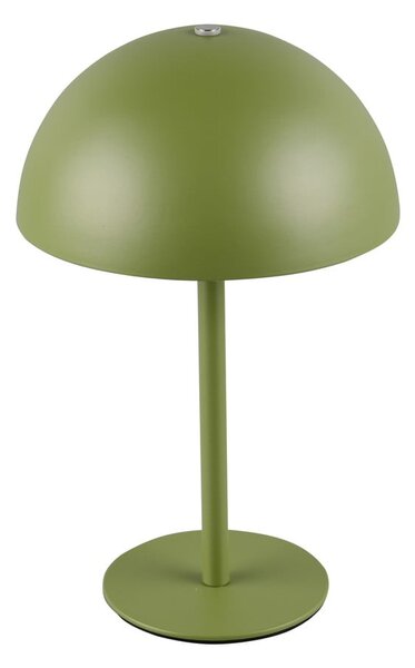 Zelená LED stolní lampa s kovovým stínidlem (výška 21 cm) Munoz – Reality