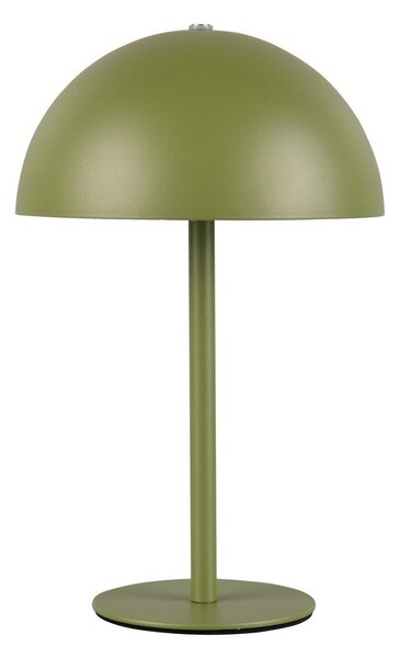 Zelená LED stolní lampa s kovovým stínidlem (výška 21 cm) Munoz – Reality