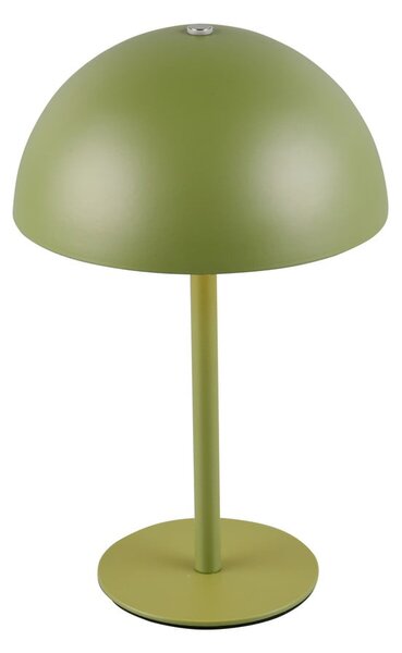 Zelená LED stolní lampa s kovovým stínidlem (výška 21 cm) Munoz – Reality
