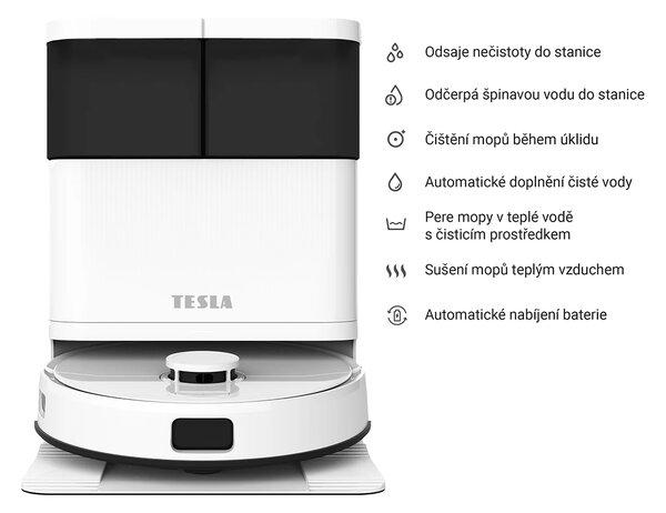 TESLA RoboStar iQ900 Ultra - laserový robotický vysavač 4v1