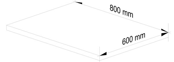 Ak furniture Kuchyňská deska Olivie S 80 cm dub Craft