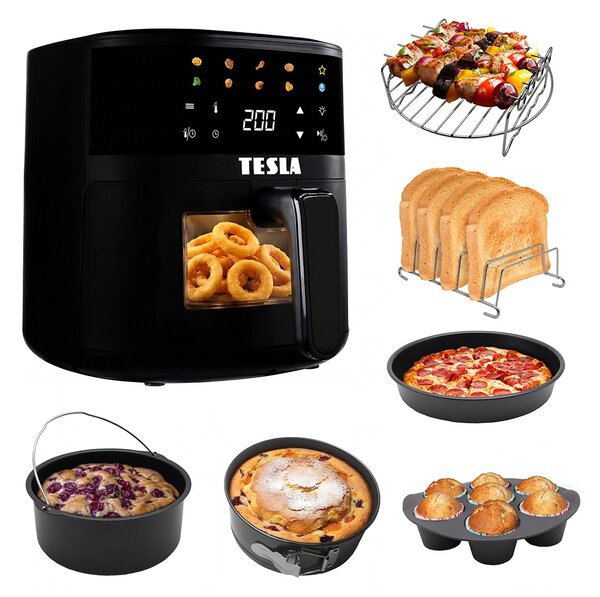 TESLA AirCook Q45 Pro - multifunkční digitální horkovzdušná fritéza