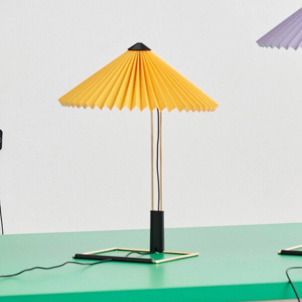 HAY Matin 300 LED skládaná stolní lampa, žlutá