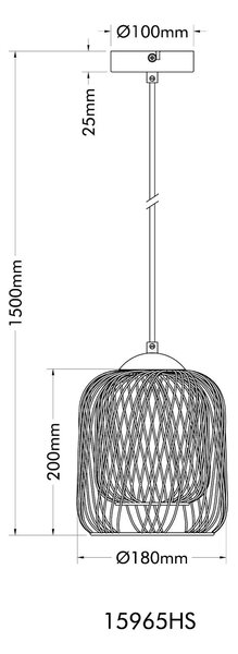 ZÁVĚSNÉ SVÍTIDLO, 18/150 cm Globo - Online Only svítidla, Online Only