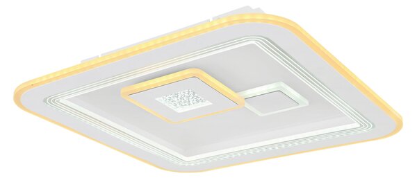 STROPNÍ LED SVÍTIDLO, 46.6/46.6/7.4 cm Globo - Online Only svítidla, Online Only