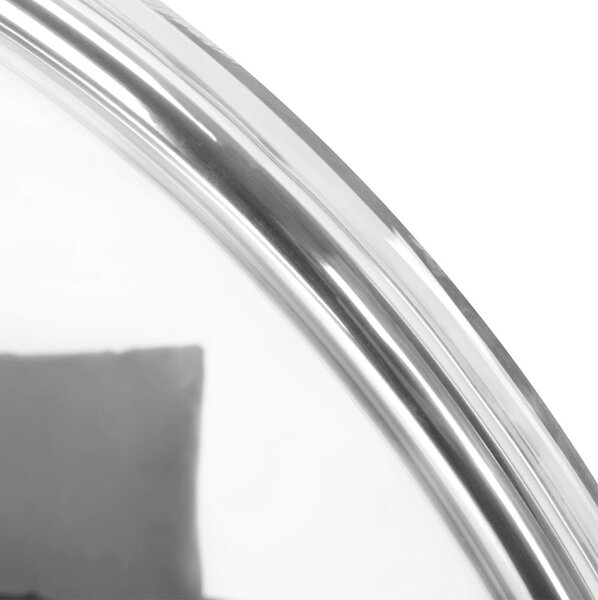 Závěsné houpací křeslo Belgica 1 (transparentní + stříbrná + šedá)
