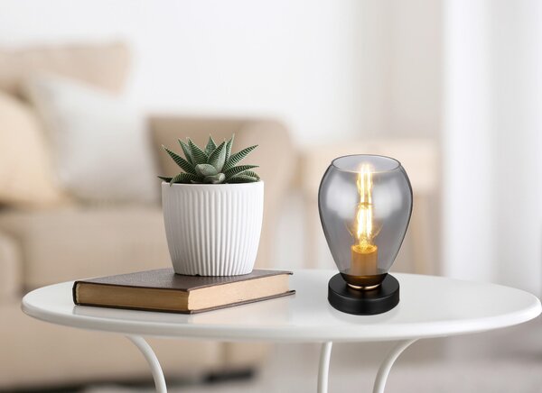 STOLNÍ LAMPA, E27, 15/15/23,5 cm Globo - Online Only svítidla, Online Only