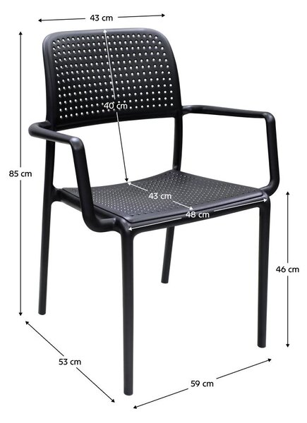 Jídelní židle Disco (černá)