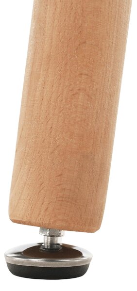 Jídelní stůl Dirrax 5 (bílá matná + buk) (pro 2 osoby)
