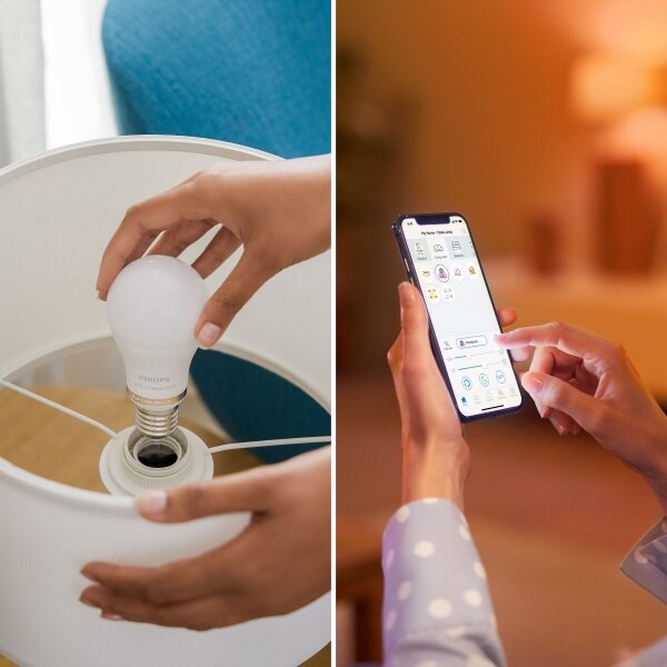 SADA 2x LED Stmívatelná žárovka Philips SMART A60 E27/8,5W/230V 2200-6500K