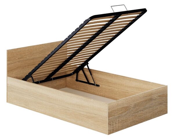 Jednolůžková postel 120 cm Discutibles (dub sonoma) (s roštem) (s úl. prostorem)