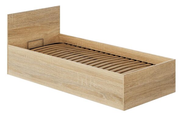 HezkýNábytek.cz Jednolůžková postel 90 cm Discutibles (dub sonoma) (s roštem) (s úl. prostorem). 1116312