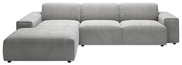 ROHOVÁ SEDAČKA, textil, šedá Livetastic - Sedací soupravy, Online Only