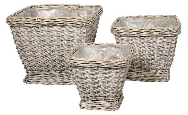 Proutěný obal na květiny French Basket Nature Velikost M