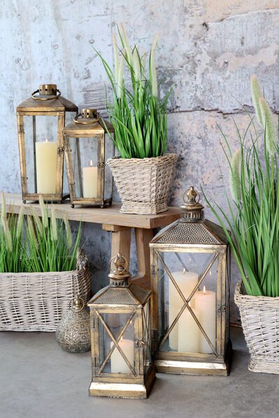 Proutěný obal na květiny French Basket Nature Velikost M