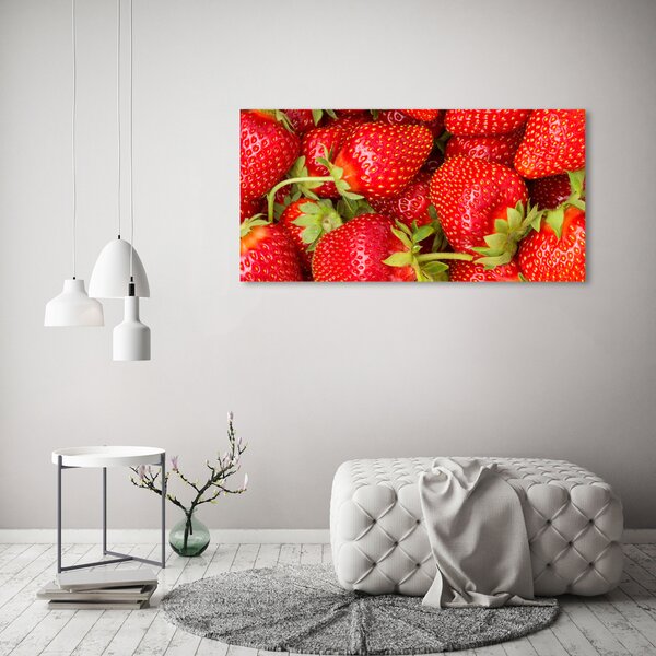 Foto obraz skleněný horizontální Jahody osh-69456744