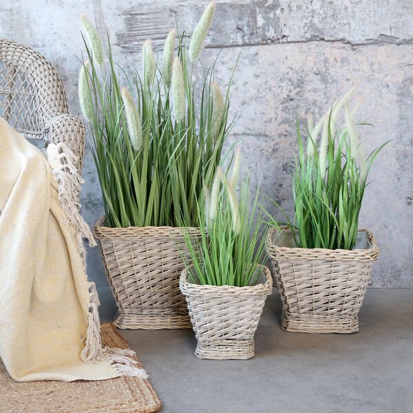 Proutěný obal na květiny French Basket Nature Velikost M