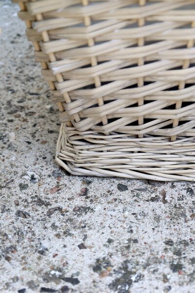 Proutěný obal na květiny French Basket Nature Velikost M