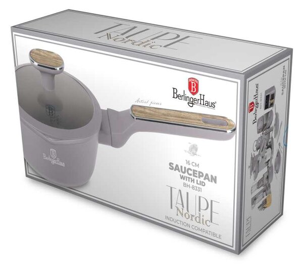 Rendlík s titanovým povrchem a poklicí 16 cm Taupe Nordic Collection