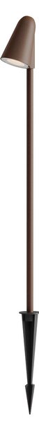 Redo Venkovní stojací LED lampa NIVALIS, v.600 cm s hrotem do země Barva: Rezavá, Teplota světla: 2700K