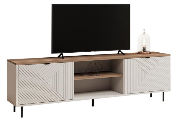 TV skříňka Explicaba (kašmír + dub castello)